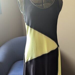 Joseph Ribkoff Black and Yellow Casual Dress